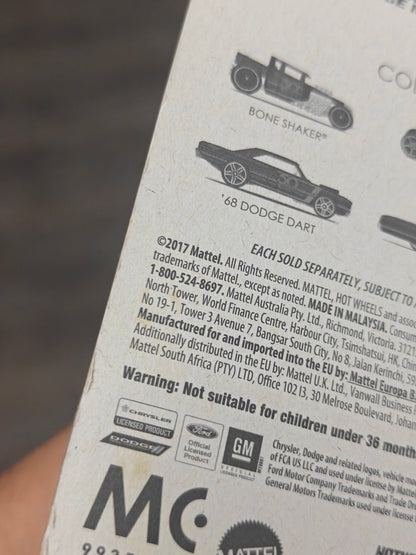 50th Anniversary Hot Wheels 1968 Dodge Dart (Imported) - Kinder Logs