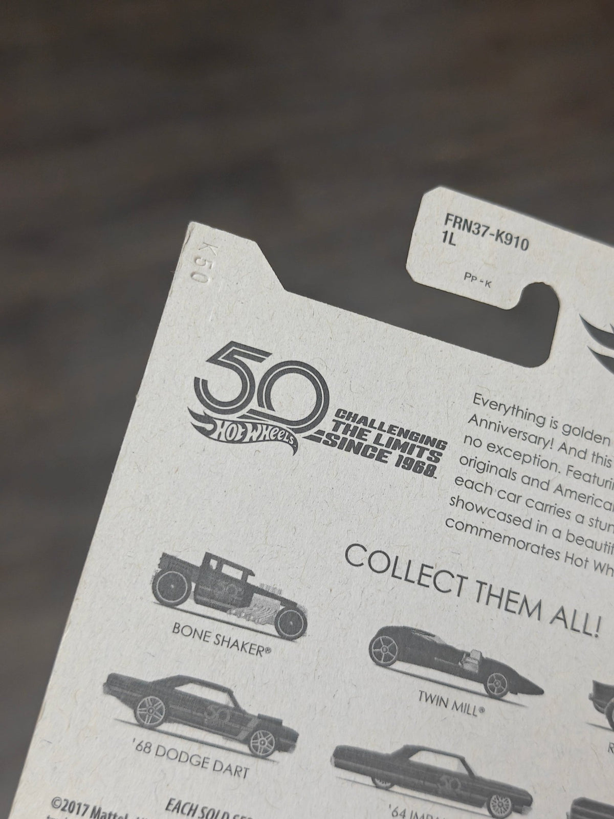 50th Anniversary Hot Wheels 1968 Dodge Dart (Imported) - Kinder Logs