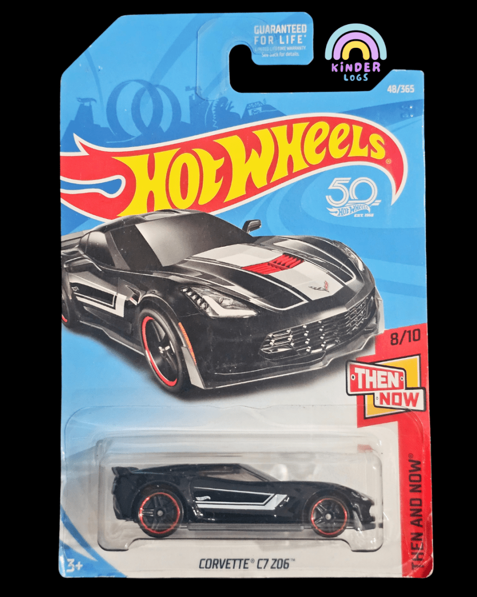 50th Anniversary Hot Wheels Chevrolet Corvette C7 Z06 - Kinder Logs