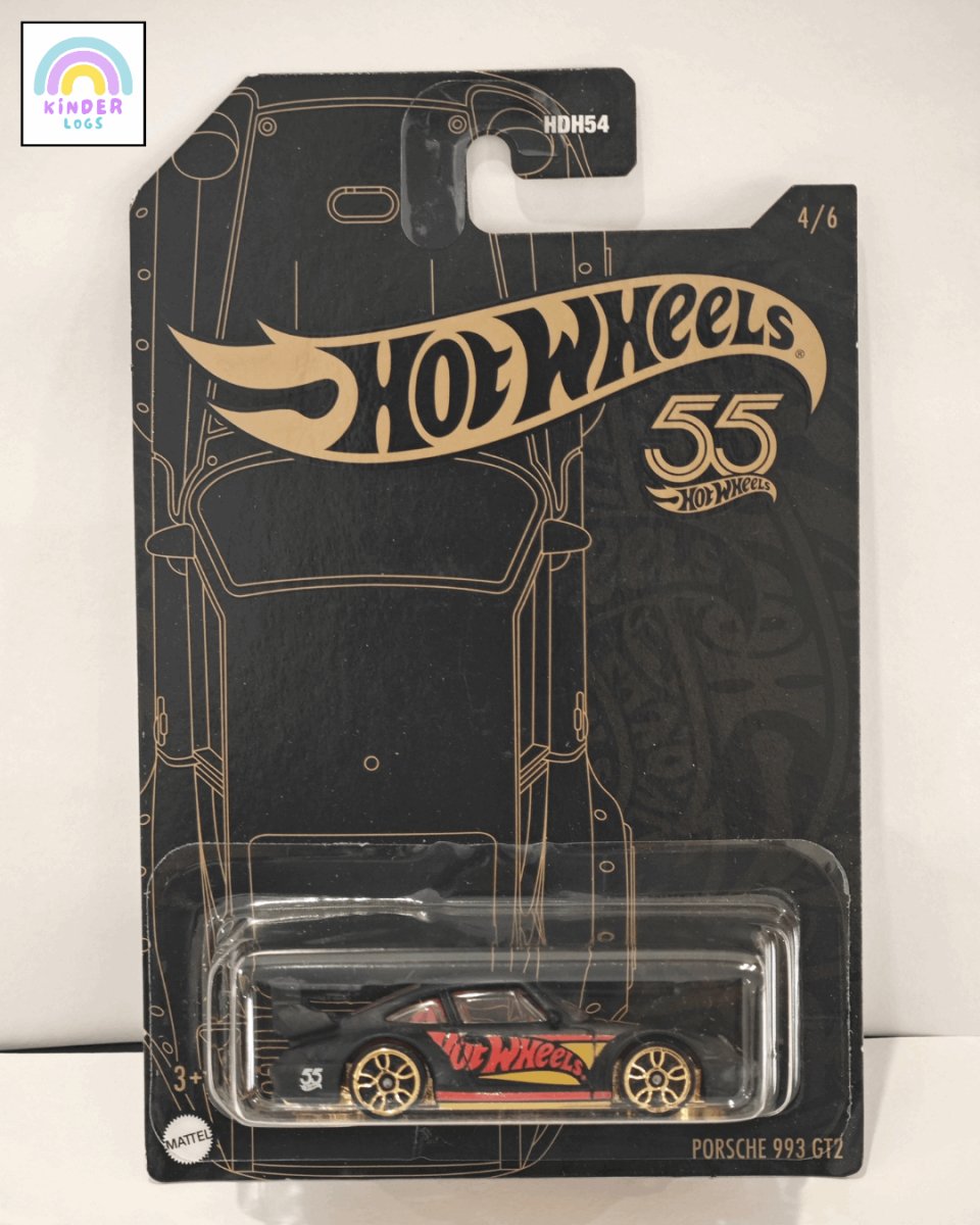 55th Anniversary Hot Wheels Porsche 993 GT2 - Kinder Logs