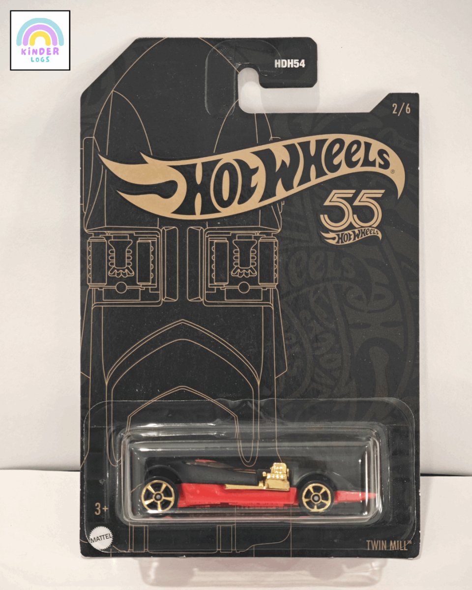 55th Anniversary Hot Wheels - Set of 6 Cars - Kinder Logs