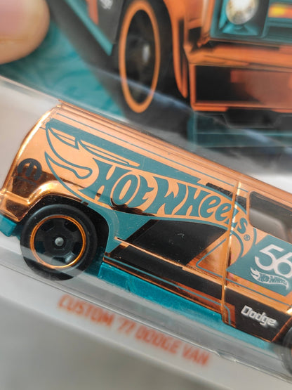 56th Anniversary Hot Wheels Custom 1977 Dodge Van (CHASE 2023) - Kinder Logs