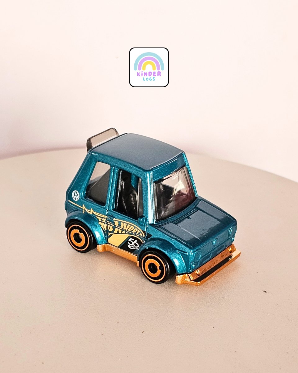 56th Anniversary Hot Wheels Volkswagen Golf MK1 (Uncarded) - Kinder Logs