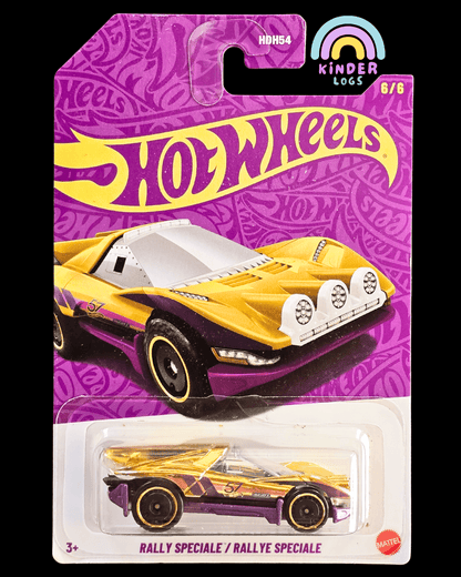 57th Anniversary 'CHASE' Hot Wheels Rally Speciale (Carded) - Kinder Logs