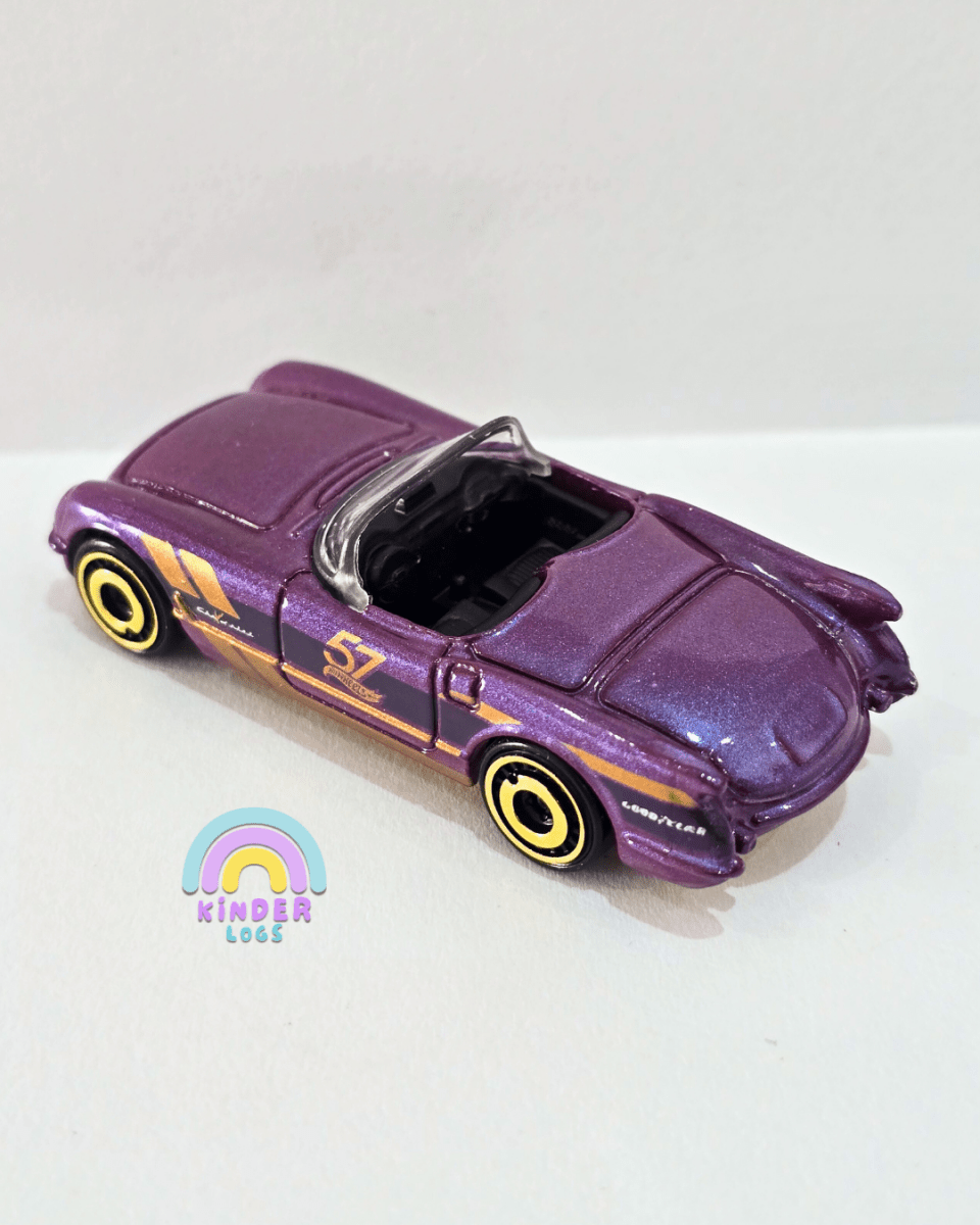 57th Anniversary Hot Wheels 1955 Chevrolet Corvette (Uncarded) - Kinder Logs