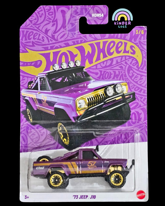 57th Anniversary Hot Wheels 1973 Jeep J10 - Kinder Logs