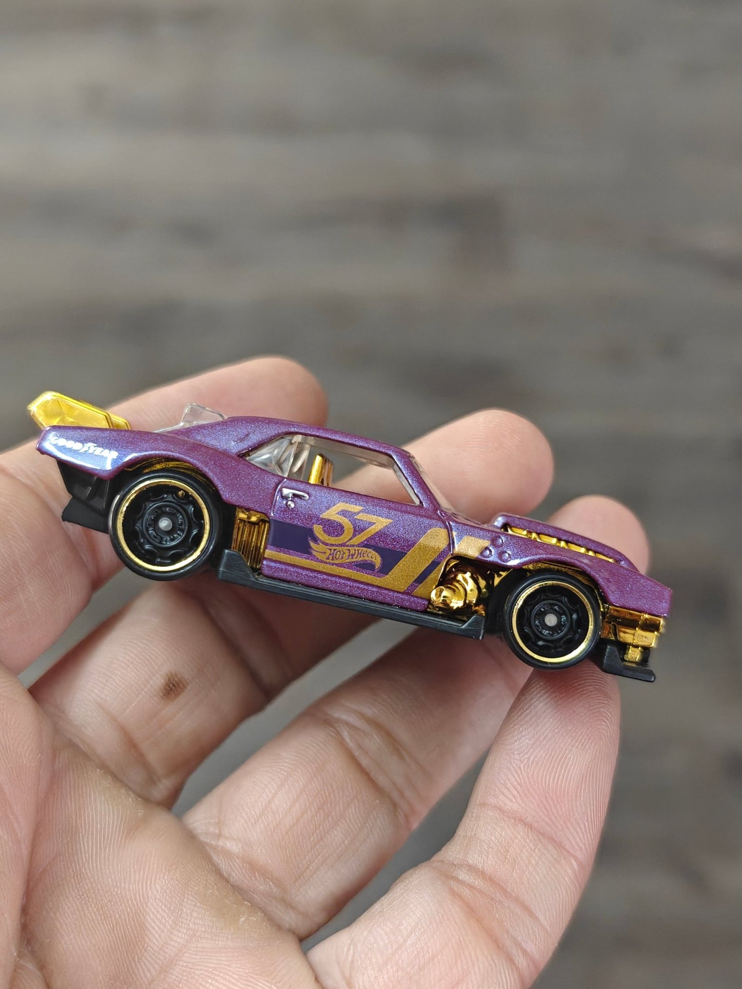 57th Anniversary Hot Wheels Custom 1968 Chevrolet Camaro (Uncarded - New) - Kinder Logs