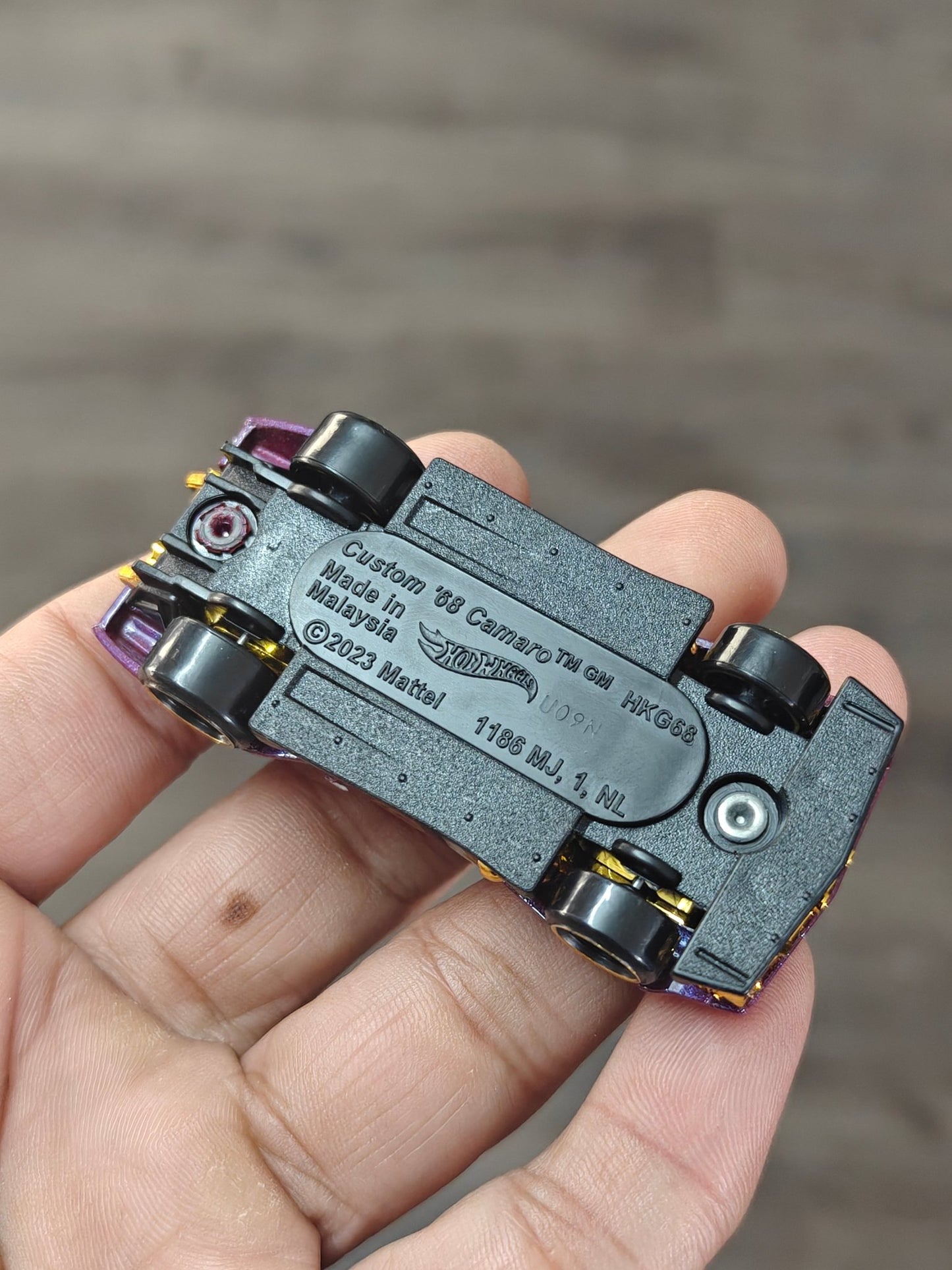 57th Anniversary Hot Wheels Custom 1968 Chevrolet Camaro (Uncarded - New) - Kinder Logs