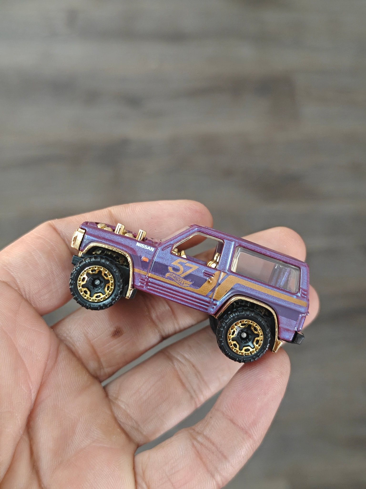 57th Anniversary Hot Wheels Nissan Patrol Custom (Uncarded - New) - Kinder Logs
