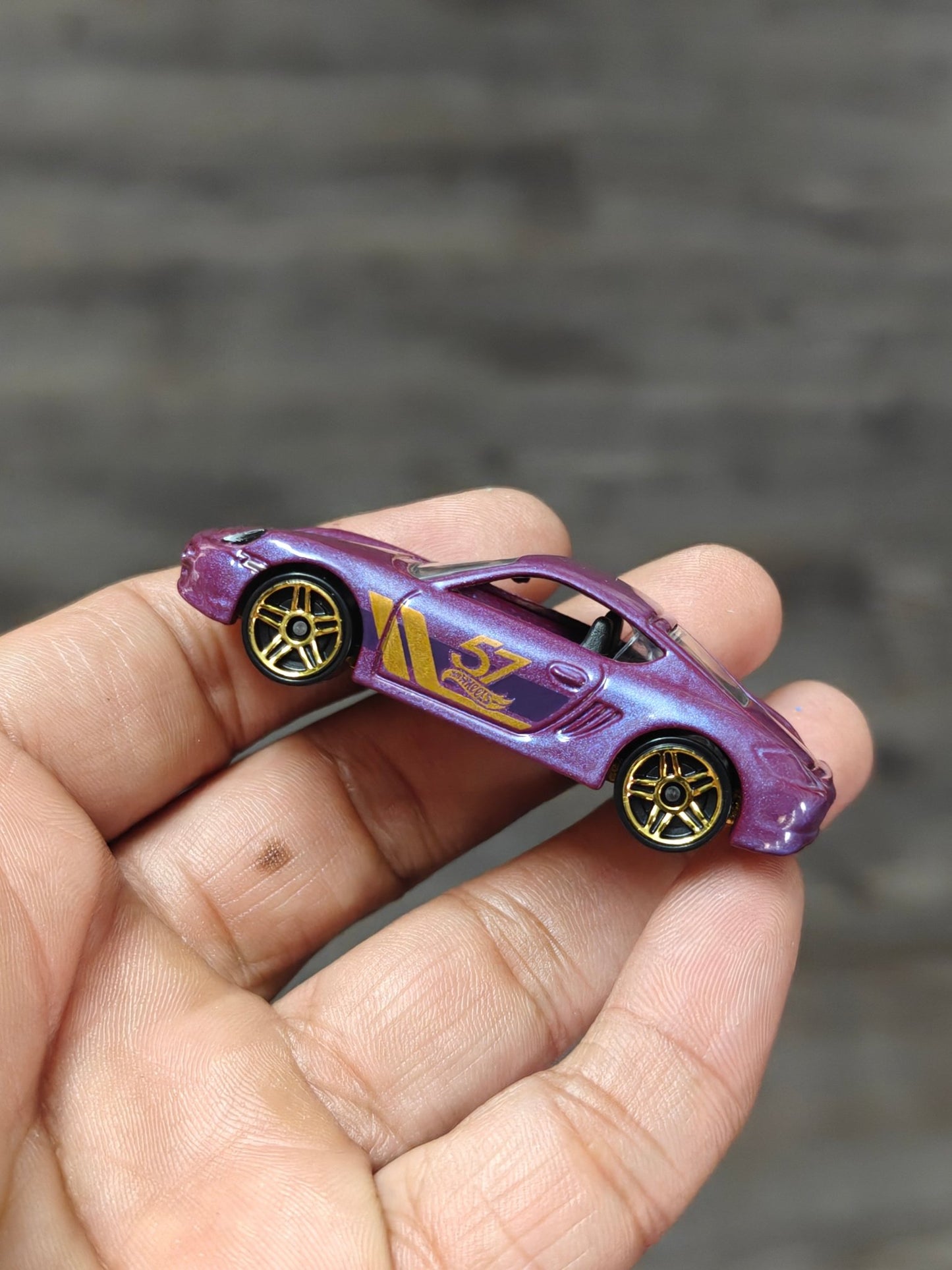 57th Anniversary Hot Wheels Porsche Cayman S (Uncarded - New) - Kinder Logs