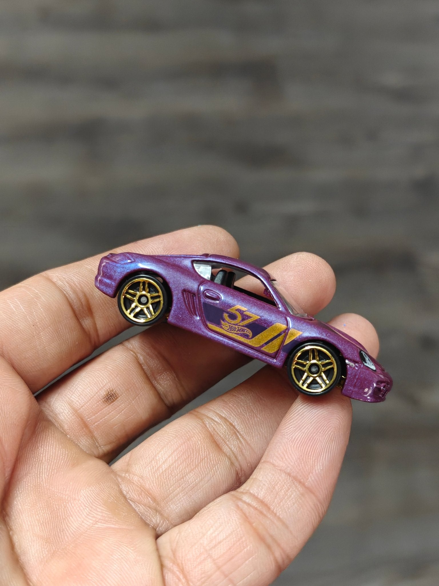 57th Anniversary Hot Wheels Porsche Cayman S (Uncarded - New) - Kinder Logs
