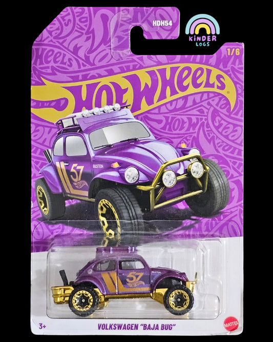 57th Anniversary Hot Wheels Volkswagen Baja Bug - Kinder Logs