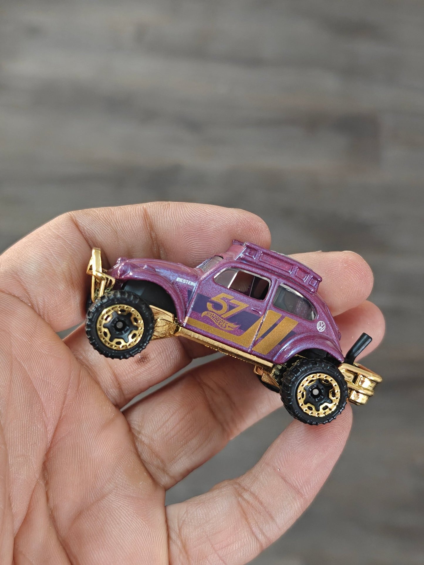 57th Anniversary Hot Wheels Volkswagen Baja Bug (Uncarded - New) - Kinder Logs