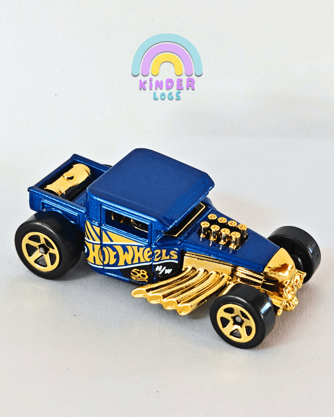 58th Anniversary Hot Wheels Bone Shaker (Uncarded - New) - Kinder Logs
