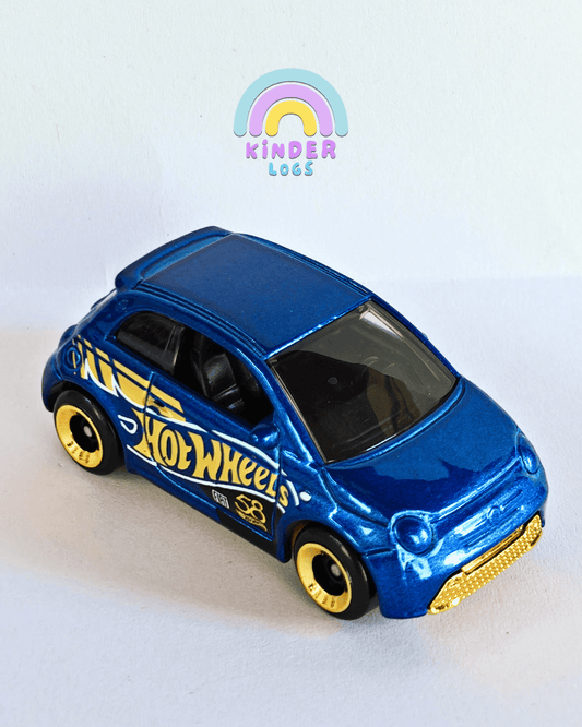 58th Anniversary Hot Wheels Fiat 500e (Uncarded - New) - Kinder Logs