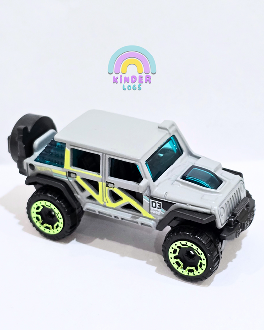 Hot Wheels 2017 Jeep Wrangler - Grey (Uncarded - New)