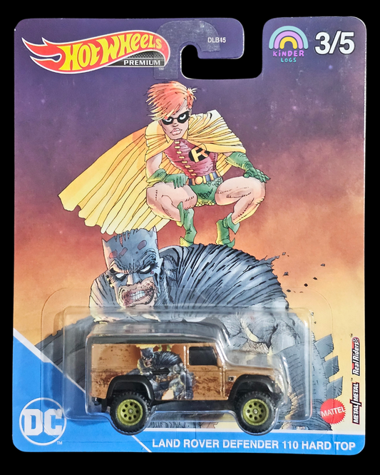 Premium Hot Wheels DC Batman & Robin Land Rover Defender 110 Hard Top