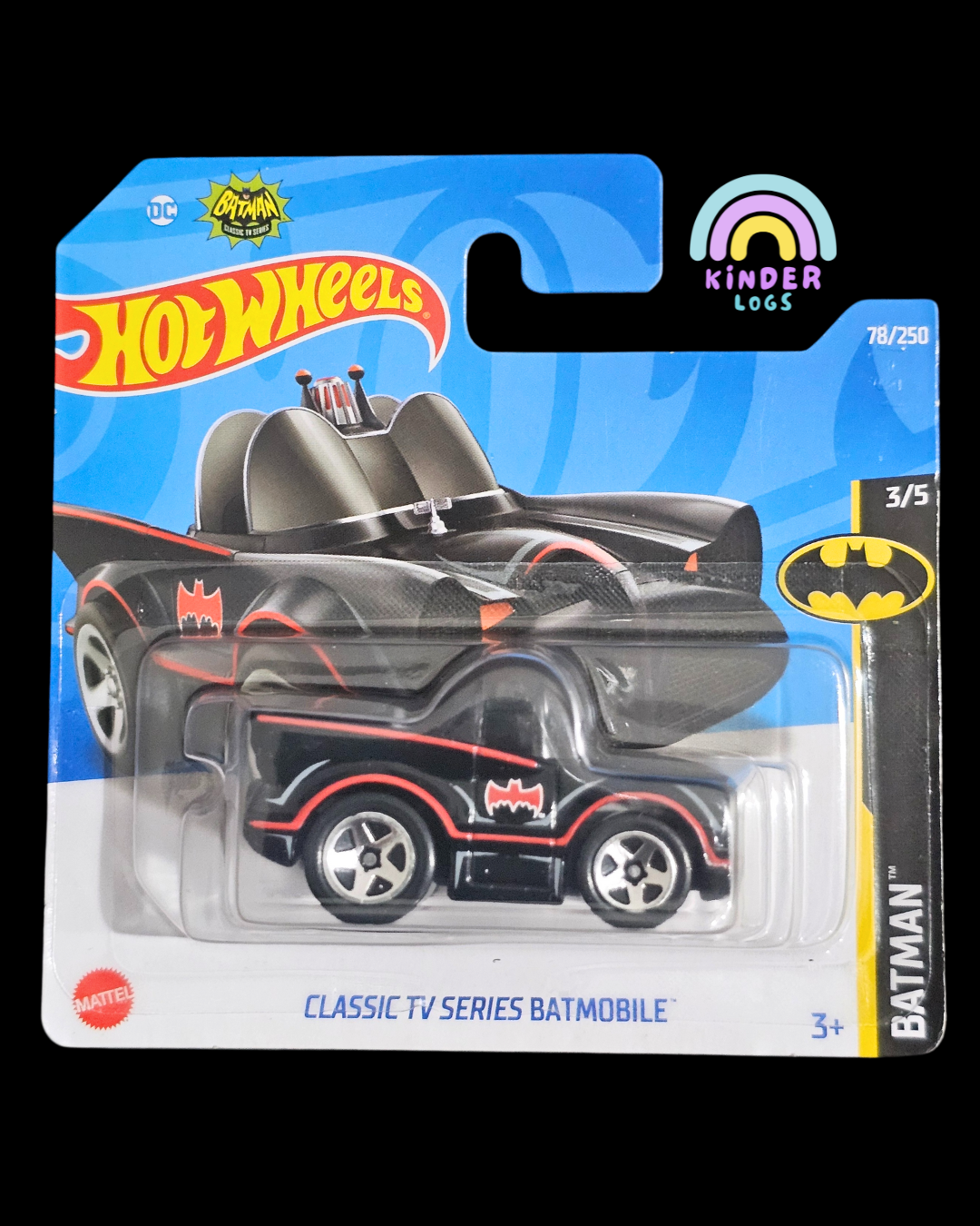 Hot Wheels DC Batman Classic TV Series Batmobile (Black)