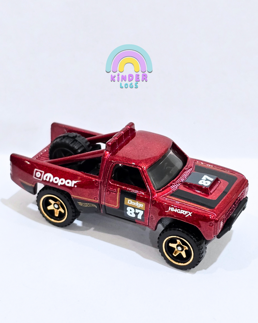 Hot Wheels 1987 Dodge D100 - Maroon (Uncarded - New)