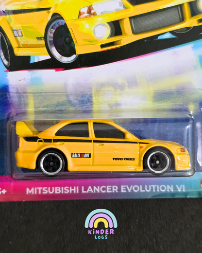 Hot Wheels Mitsubishi Lancer Evolution VI - Yellow (Imported)