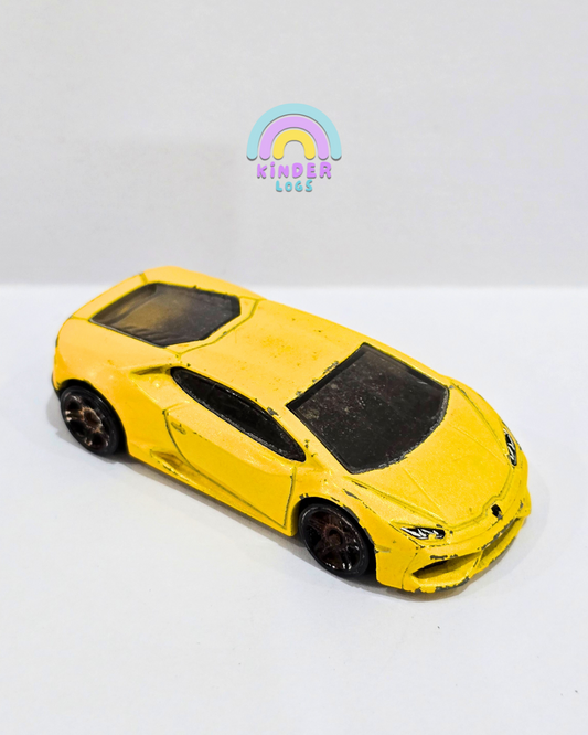 Hot Wheels Lamborghini Huracan LP610-4 - Yellow (Used Car)