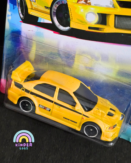 Hot Wheels Mitsubishi Lancer Evolution VI - Yellow (Imported)