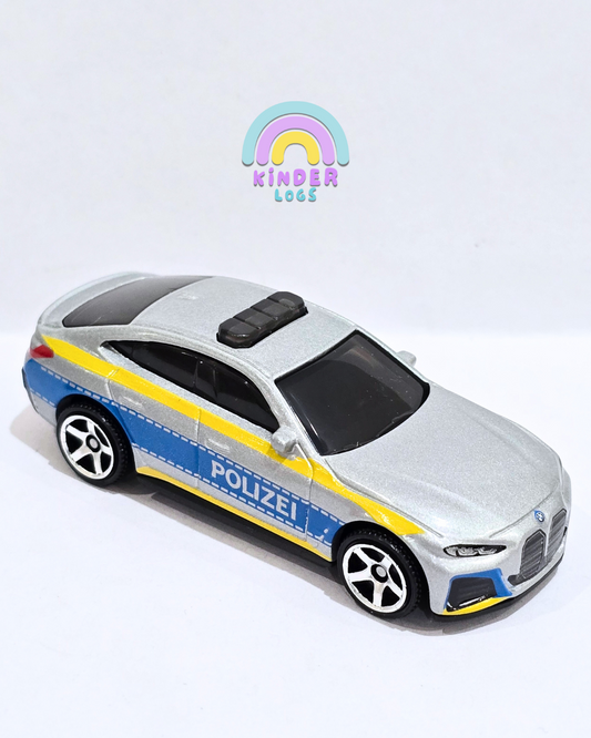 Matchbox 2023 BMW i4 Police Car - Silver (Uncarded - New)