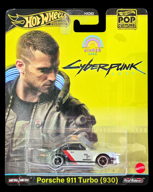 Premium Hot Wheels Cyberpunk 2077 Porsche 911 Turbo - Imported (Creased Card)