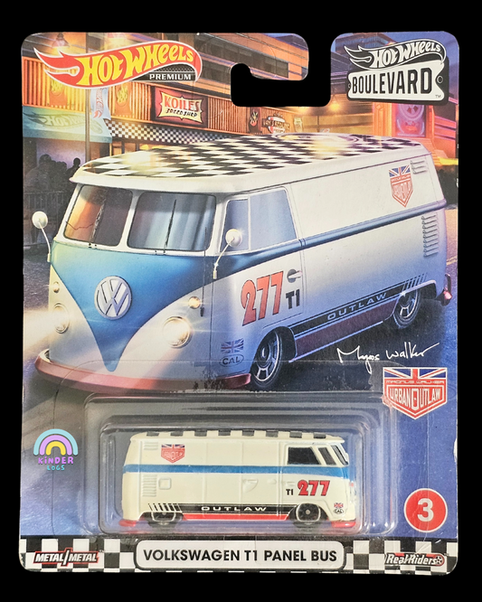 Premium Hot Wheels Volkswagen T1 Panel Bus - Urban Outlaw