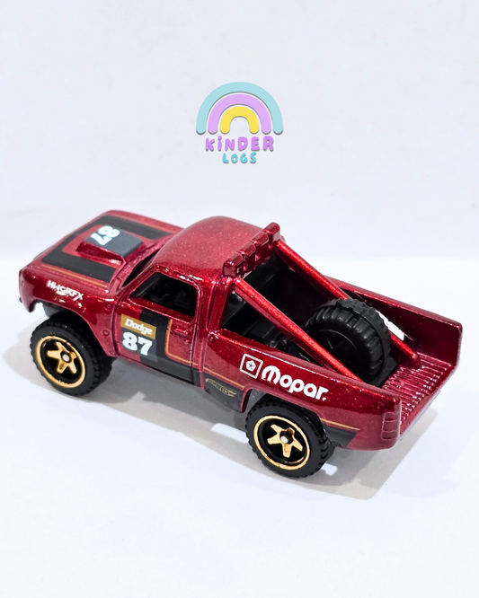 Hot Wheels 1987 Dodge D100 - Maroon (Uncarded - New)