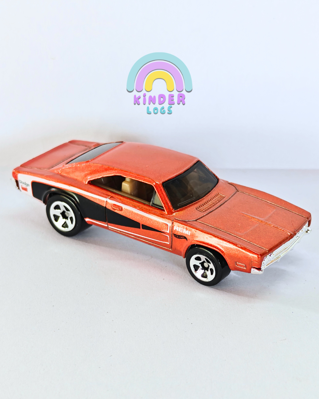 Hot Wheels 1969 Dodge Charger 500 - Orange (Uncarded - New)