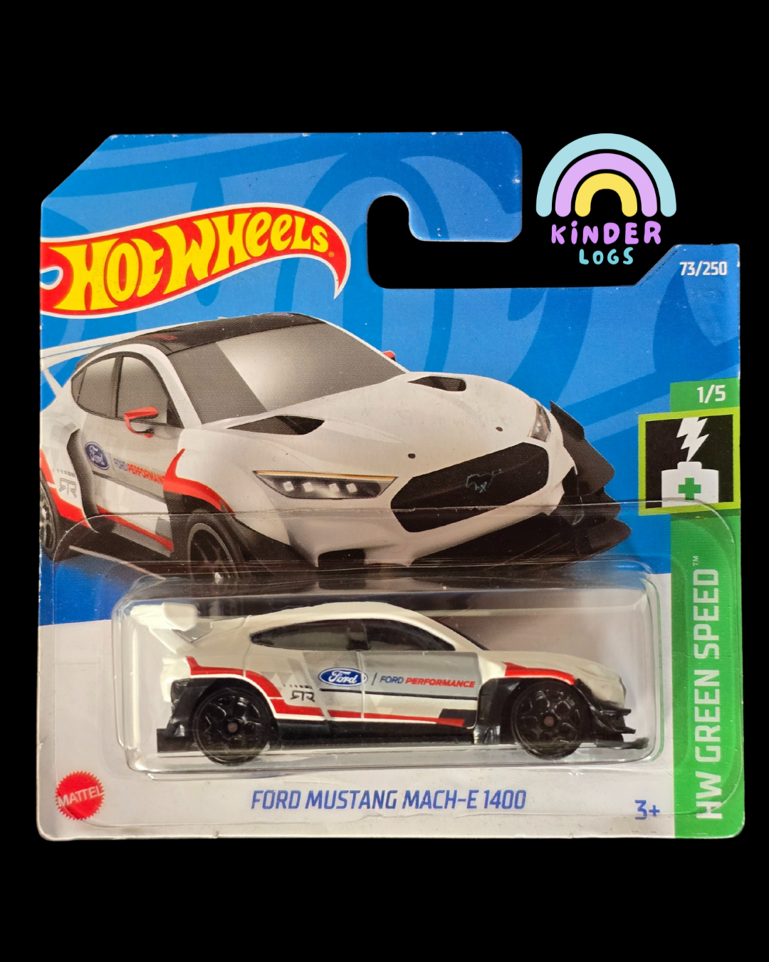 Hot Wheels Ford Mustang Mach-E 1400 - White (Imported Short Card)