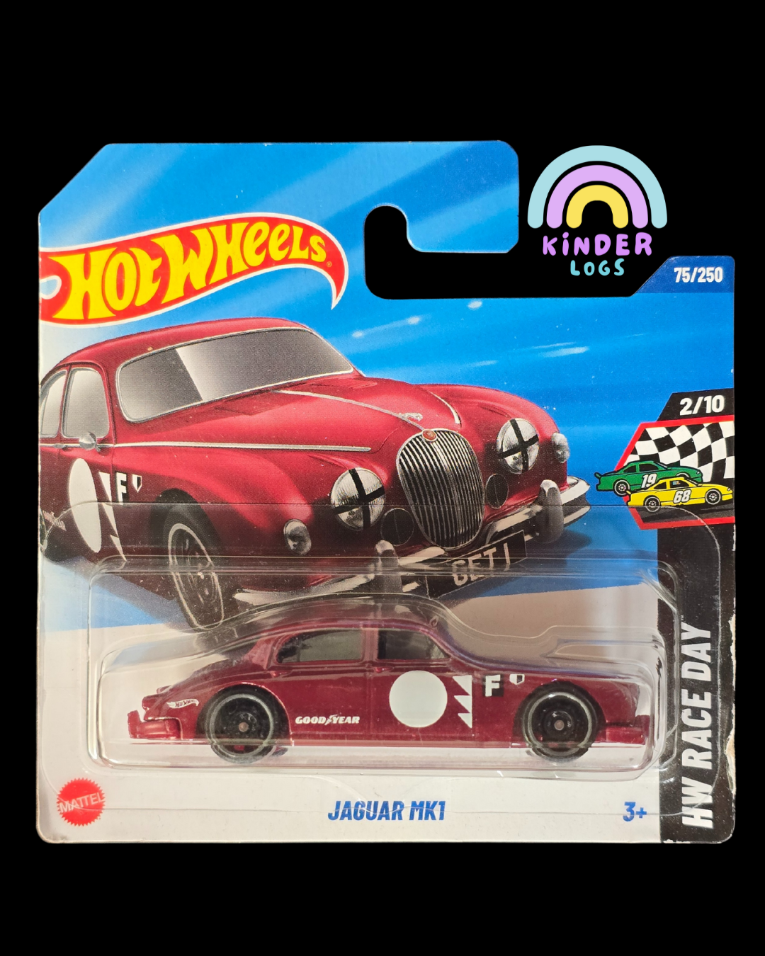 Hot Wheels Jaguar MK1 - Red (Imported Short Card)