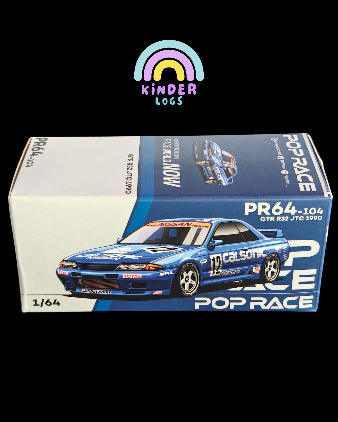 Pop Race Nissan Skyline GT-R R32 JTC 1990 (Open Box)