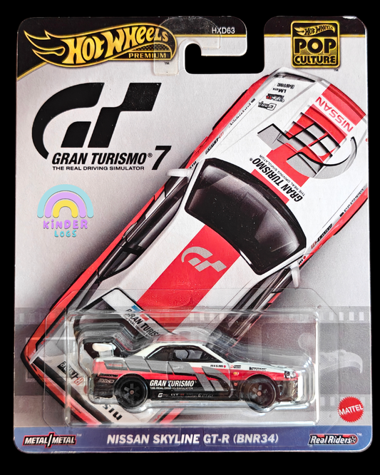 Premium Hot Wheels Nissan Skyline GT-R BNR34 - Gran Turismo 7 (Imported)