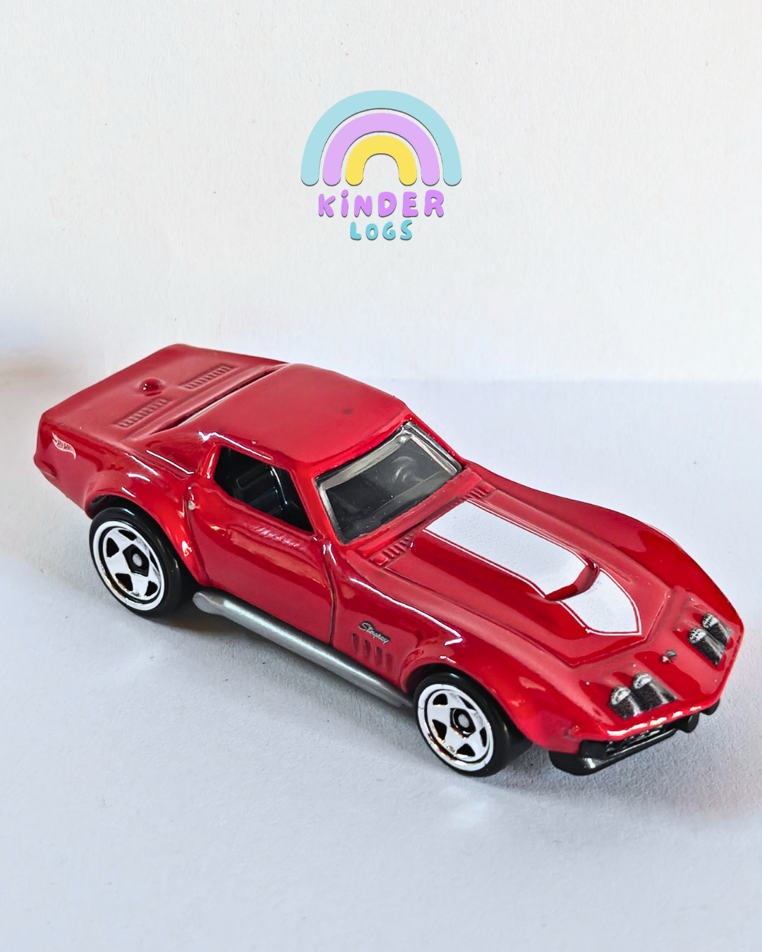Silver Series Hot Wheels 1969 COPO Corvette - Red (Uncarded - New)