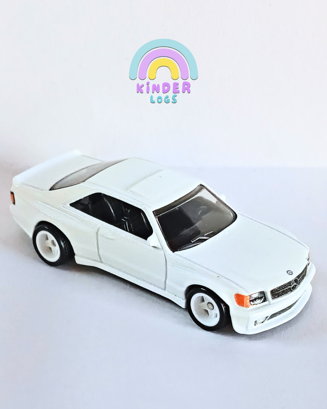 Premium Hot Wheels 1989 Mercedes-Benz 560 SEC AMG - White (Uncarded - New)