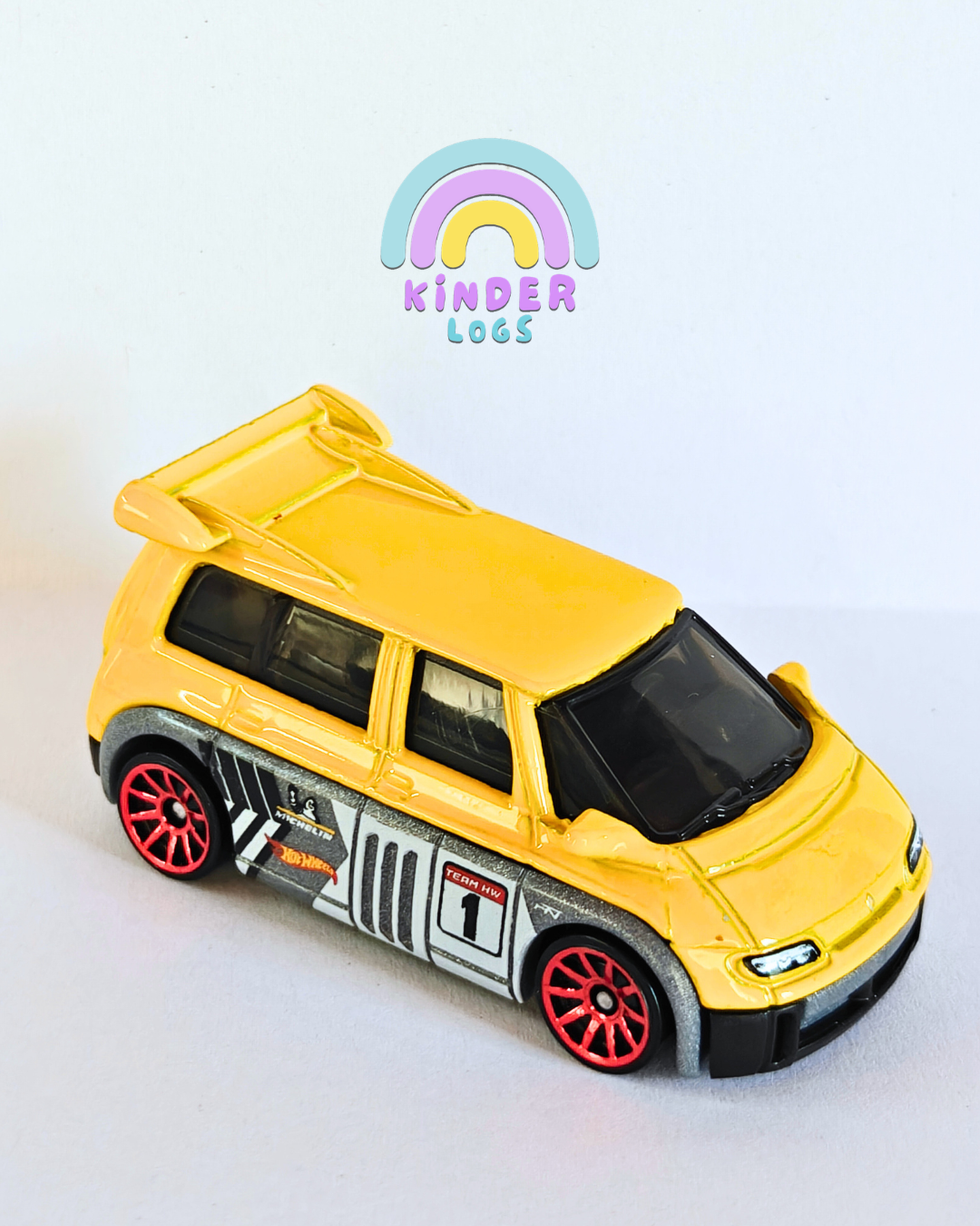 Hot Wheels Renault Espace F1 - Grey-Yellow (Uncarded - New)
