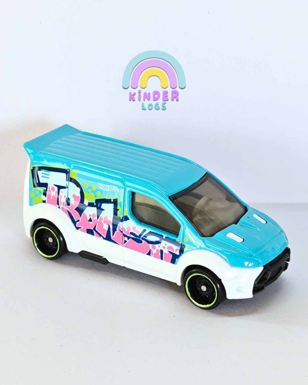 Hot Wheels Ford Transit Connect - Sky Blue (Uncarded - New)