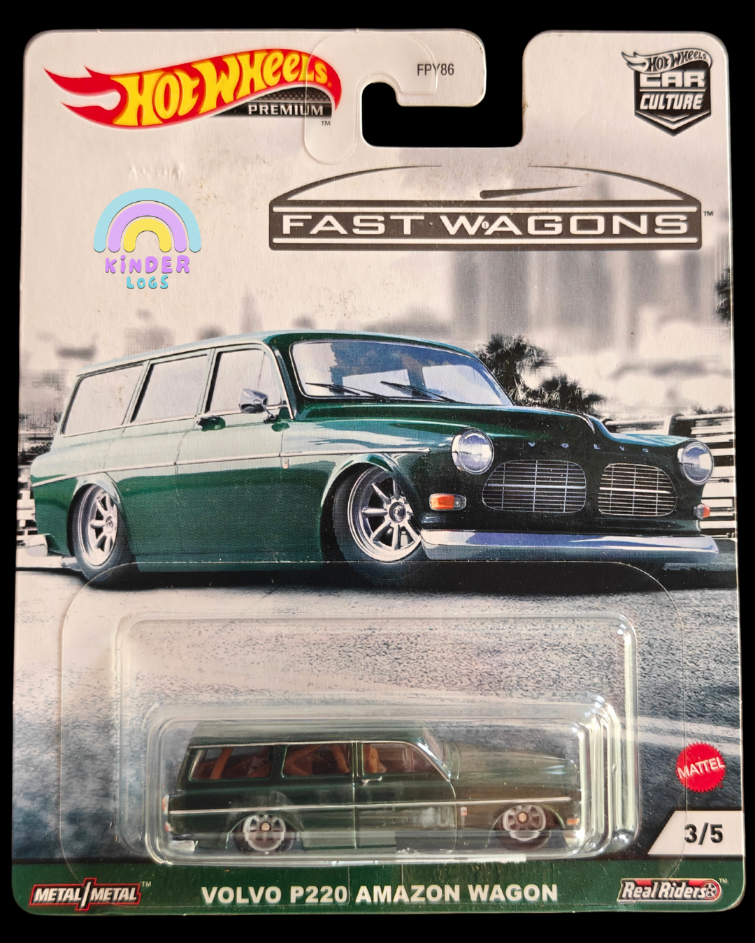Premium Hot Wheels Volvo P220 Amazon Wagon - Fast Wagons (Imported)