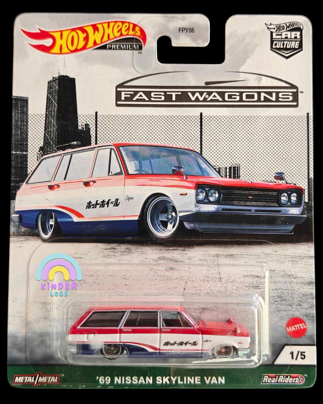 Premium Hot Wheels 1969 Nissan Skyline Van - Fast Wagons (Imported)