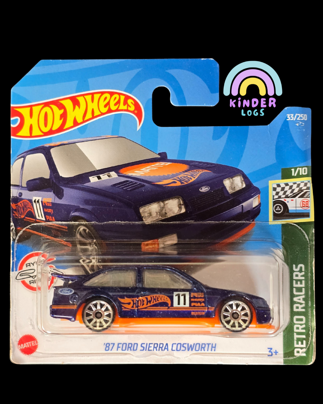 Hot Wheels 1987 Ford Sierra Cosworth - Ryu's Rides (Imported Short Card)