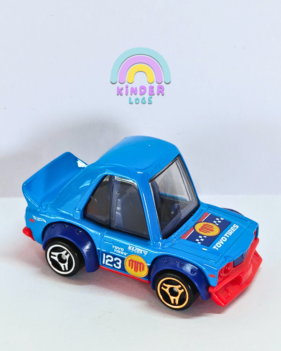 Tooned Hot Wheels Mazda RX-3 - Blue (Uncarded - New)