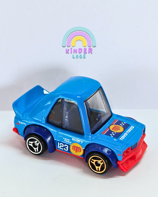 Tooned Hot Wheels Mazda RX-3 - Blue (Uncarded - New)