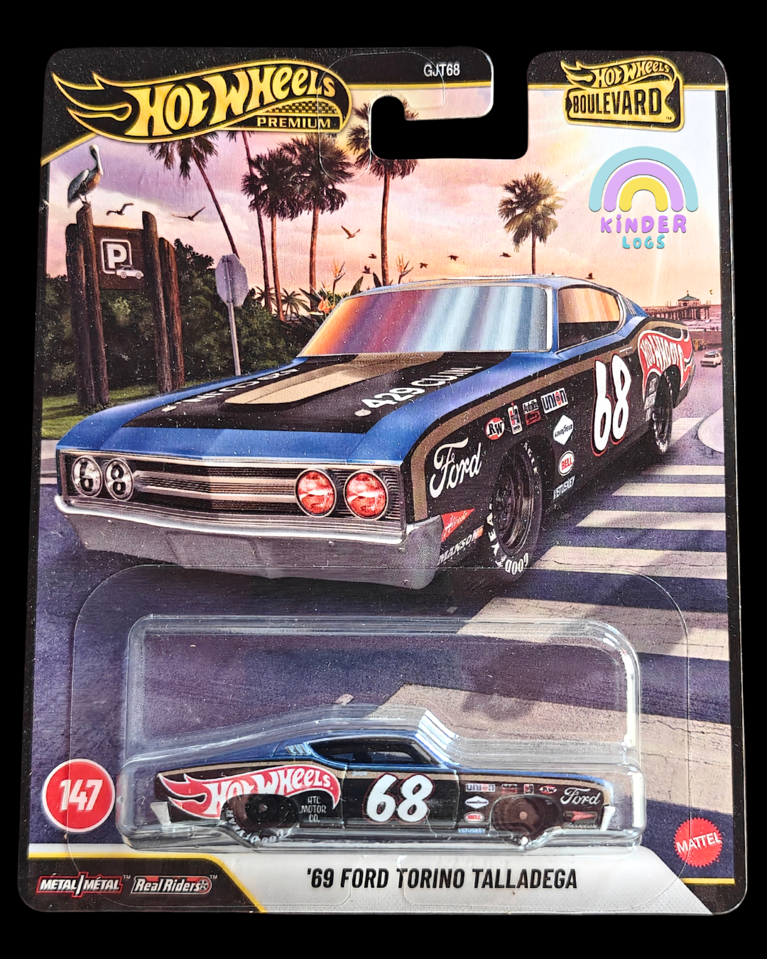 Premium Hot Wheels 1969 Ford Torino Talladega - Boulevard 147 (Imported)