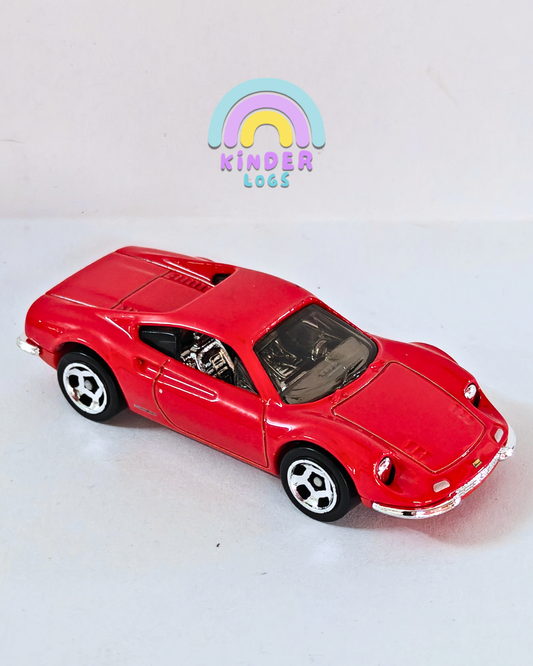 Hot Wheels Ferrari Dino 206 GT - Red (Uncarded - New)
