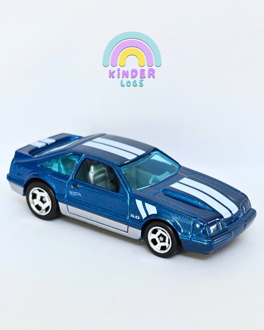 Hot Wheels 1992 Ford Mustang - Blue (Uncarded - New)