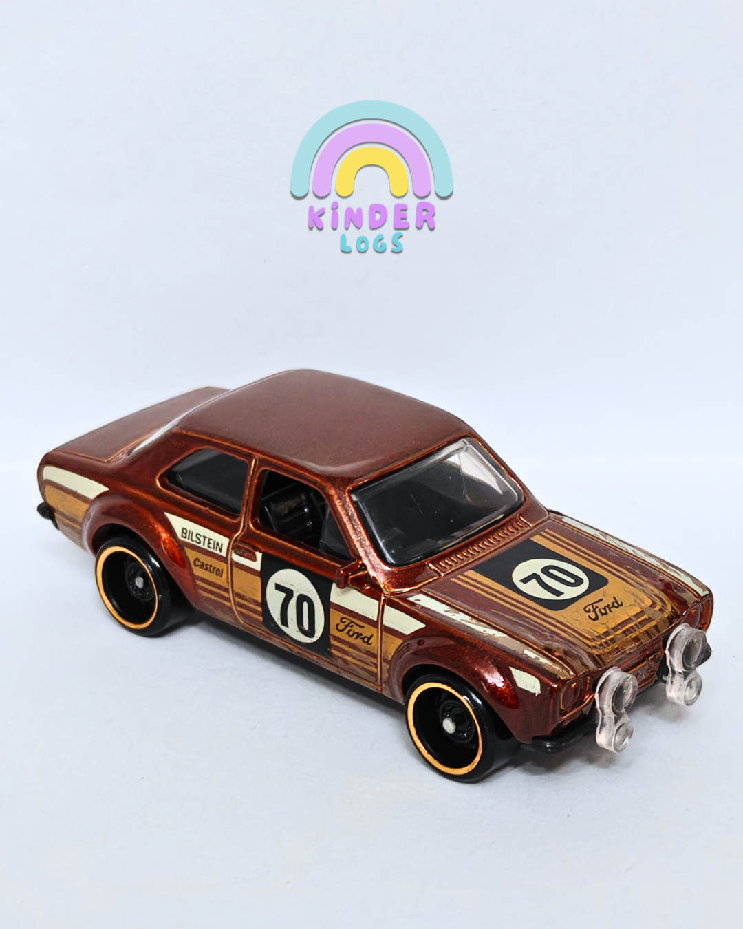 Hot Wheels 1970 Ford Escort RS1600 - Brown (Uncarded - New)
