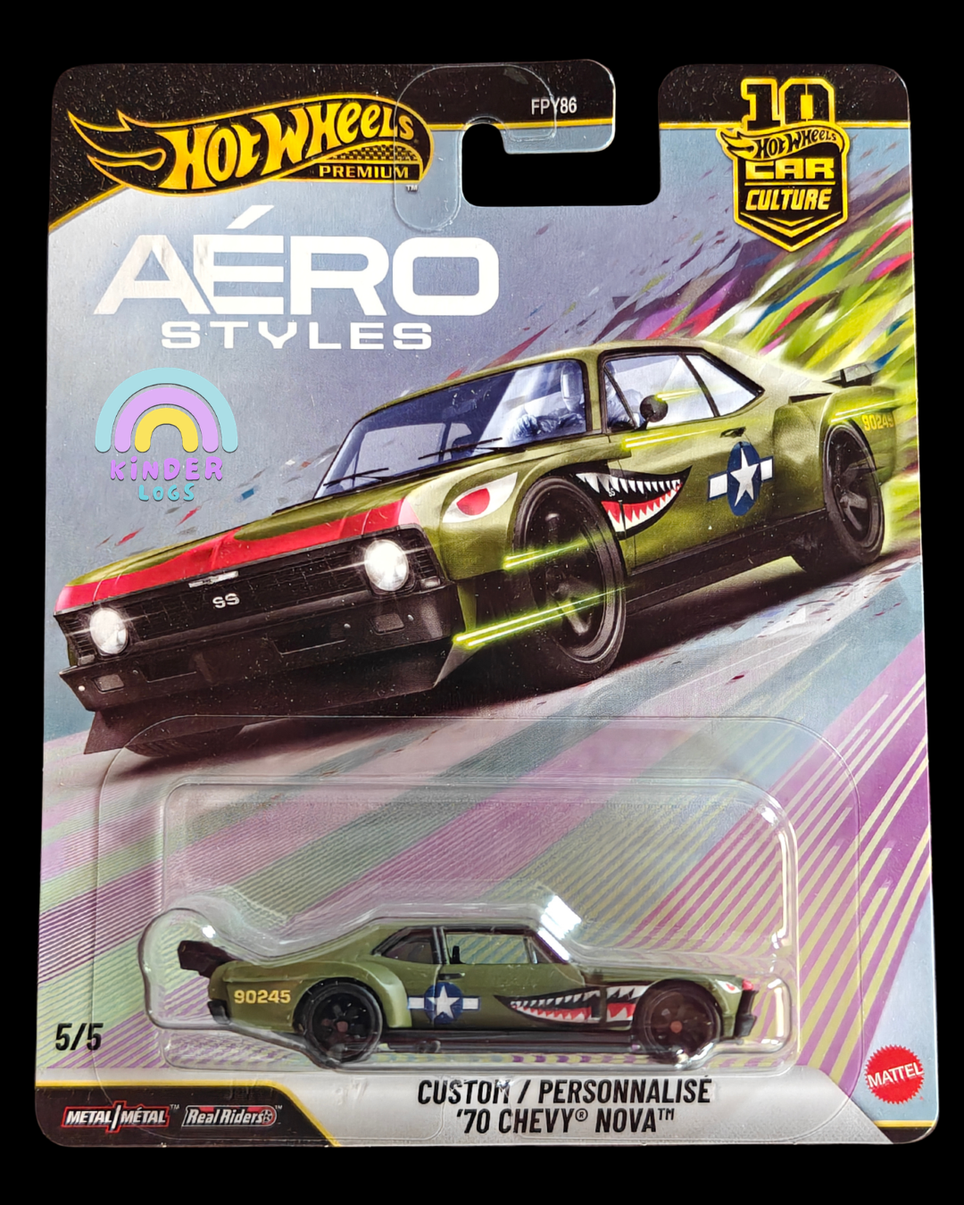 Premium Hot Wheels Custom 1970 Chevy Nova - Aero Styles (Imported)