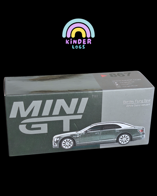 Mini GT Bentley Flying Spur - White Sand Verdant (Open Box)